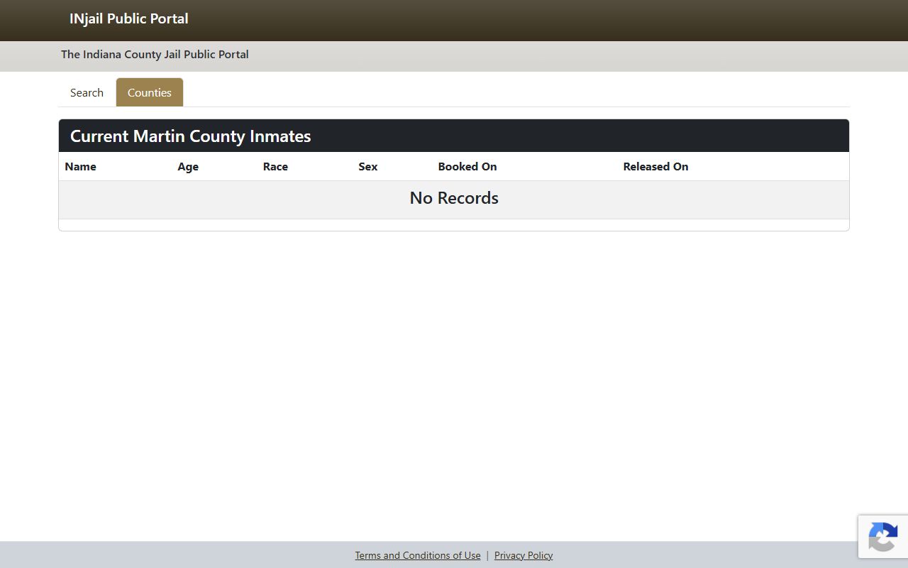 Martin County jail mugshots INjail current inmates results route
