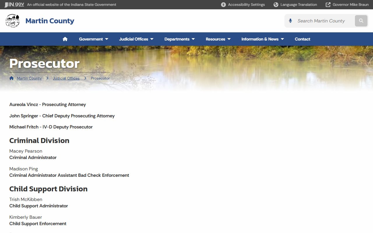 Martin County Prosecutor court records after jail arrest contact page